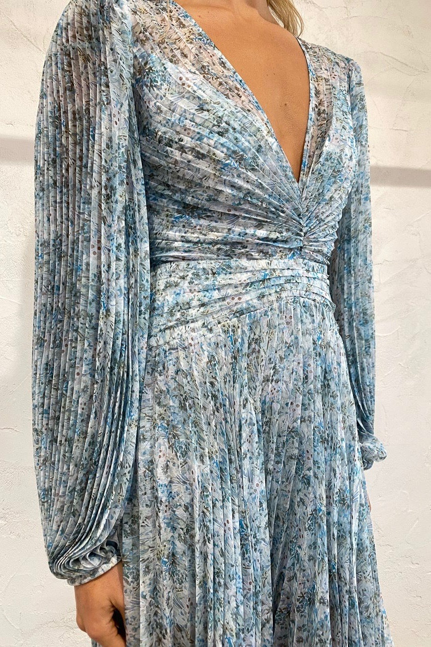 Acler Astone Dress - Blue Floral - Image 10