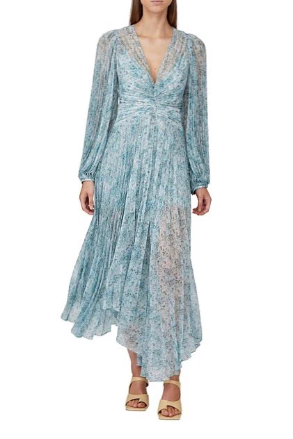 Acler Astone Dress - Blue Floral - Image 11
