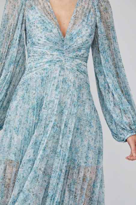 Acler Astone Dress - Blue Floral - Image 15