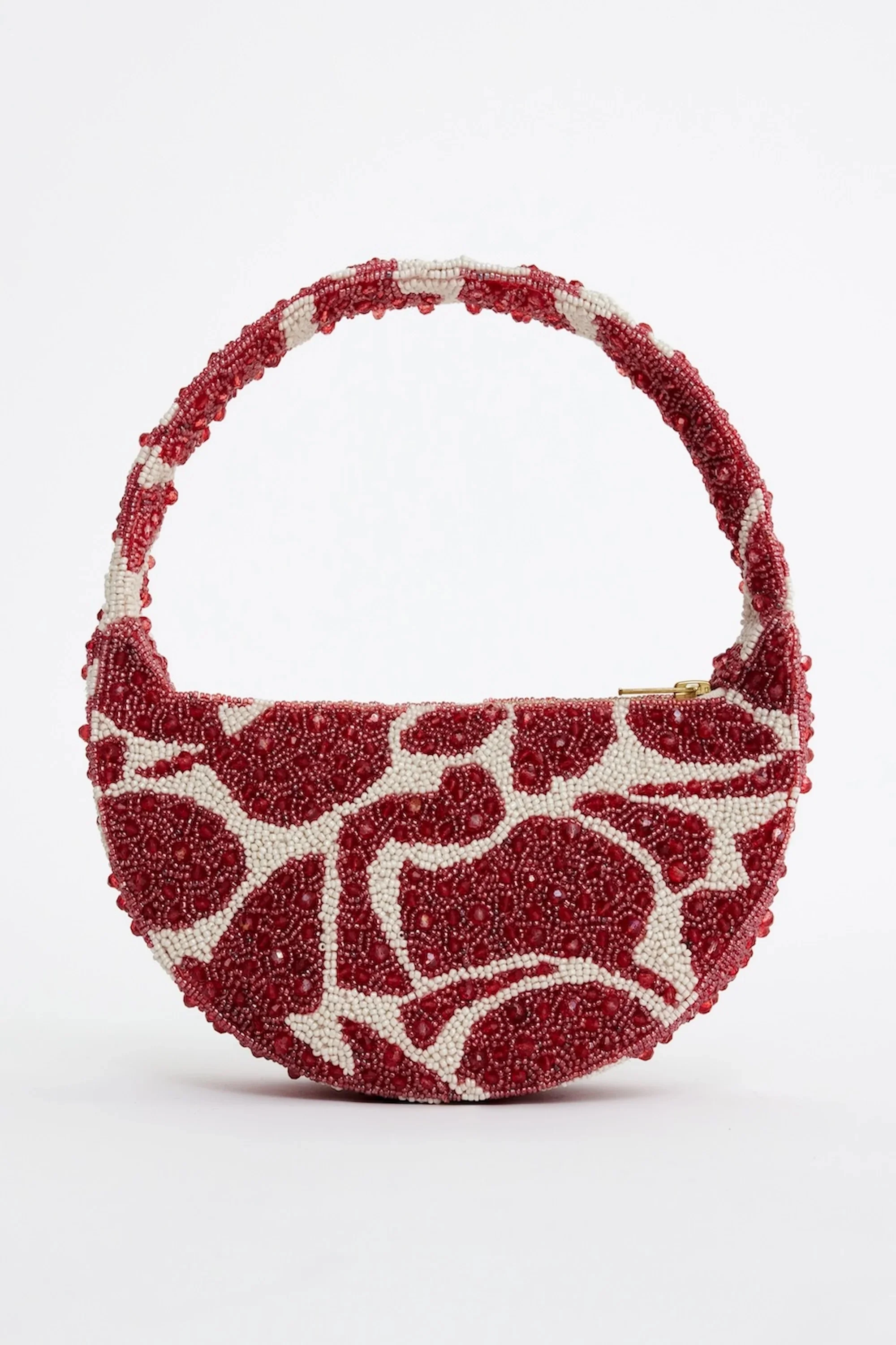 Acler Bead Birch Bag - Chilli Ivory