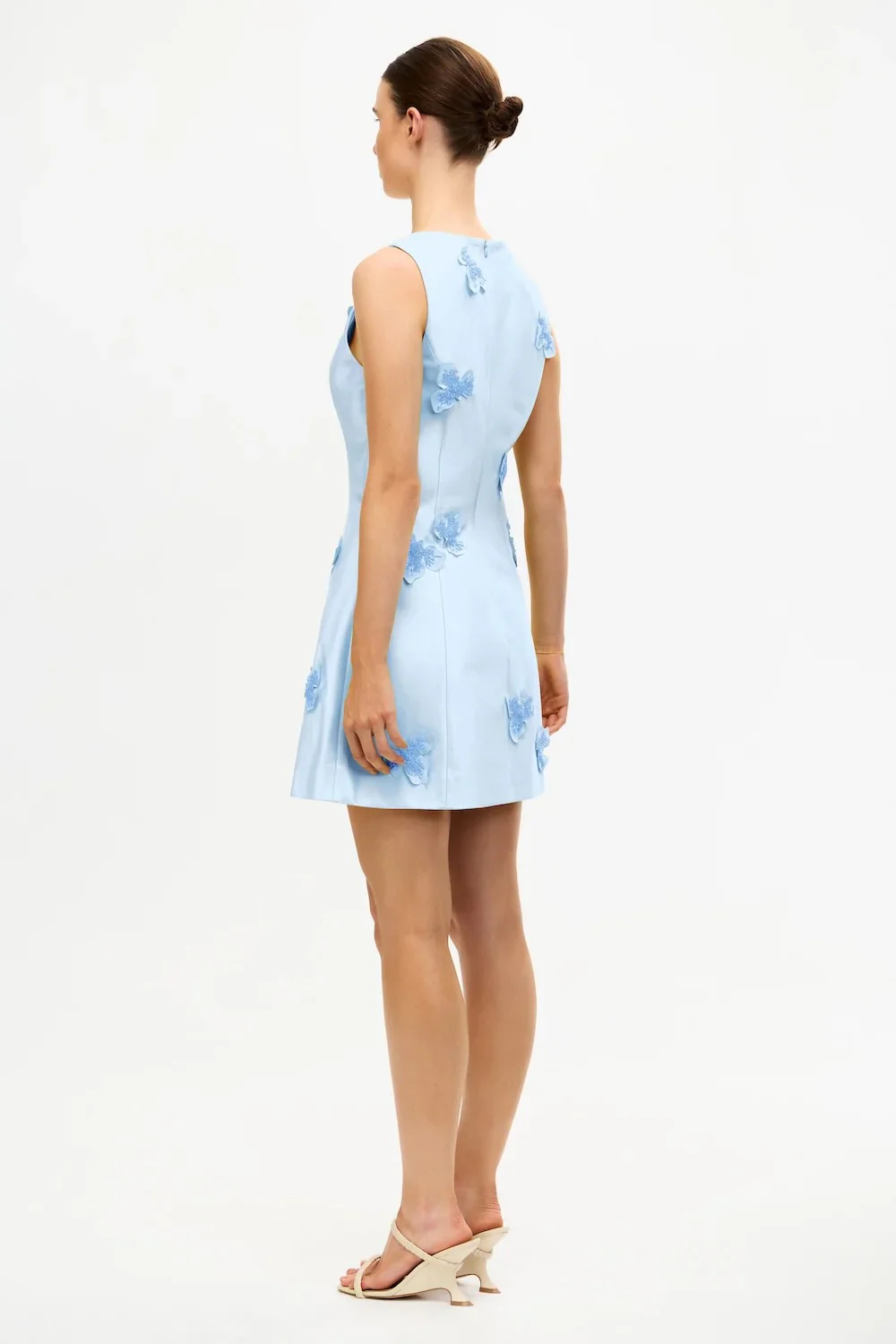 Acler Blairhill Mini Dress - Blue - Image 3
