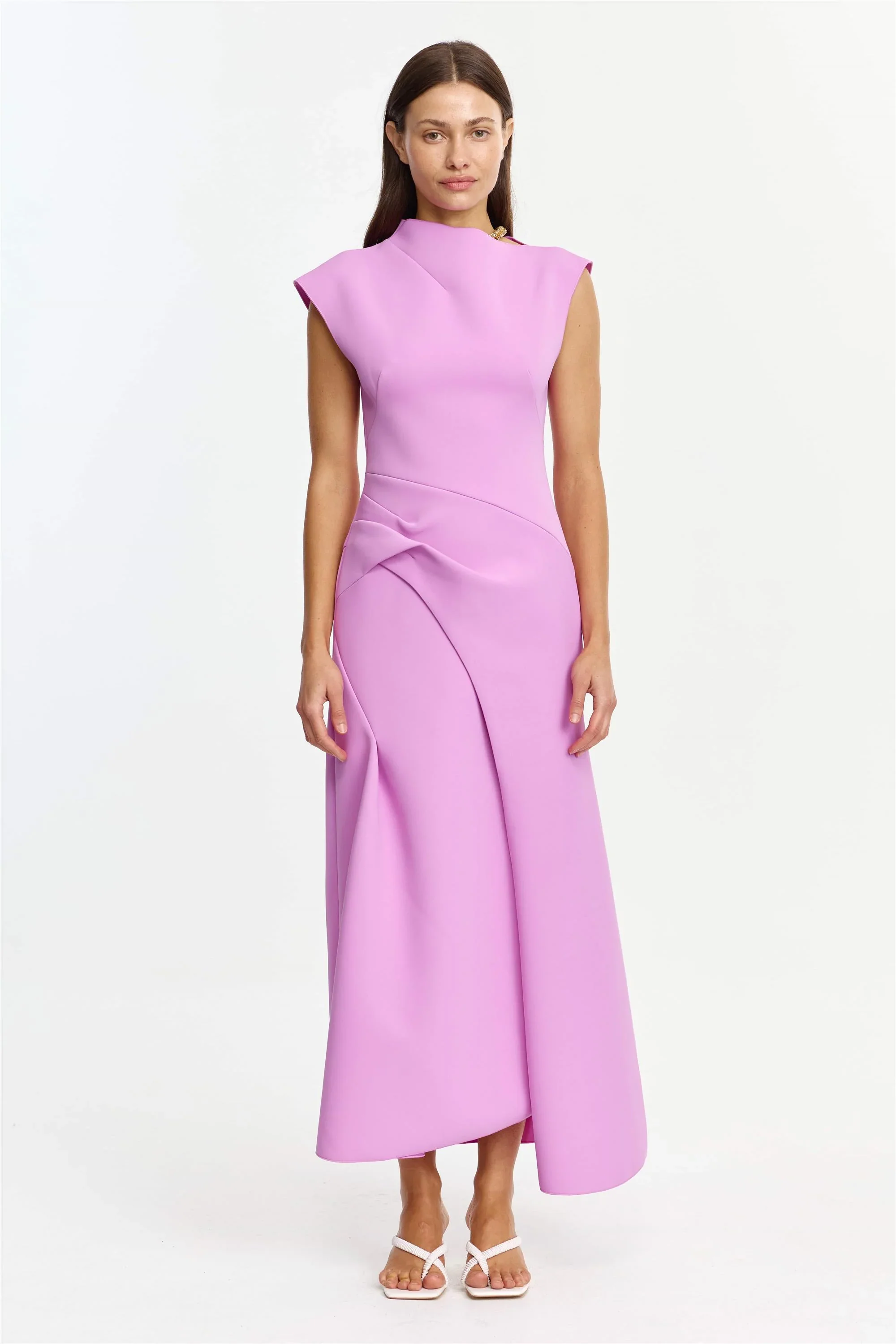 Acler Burbank Maxi Dress - Zinnia Pink