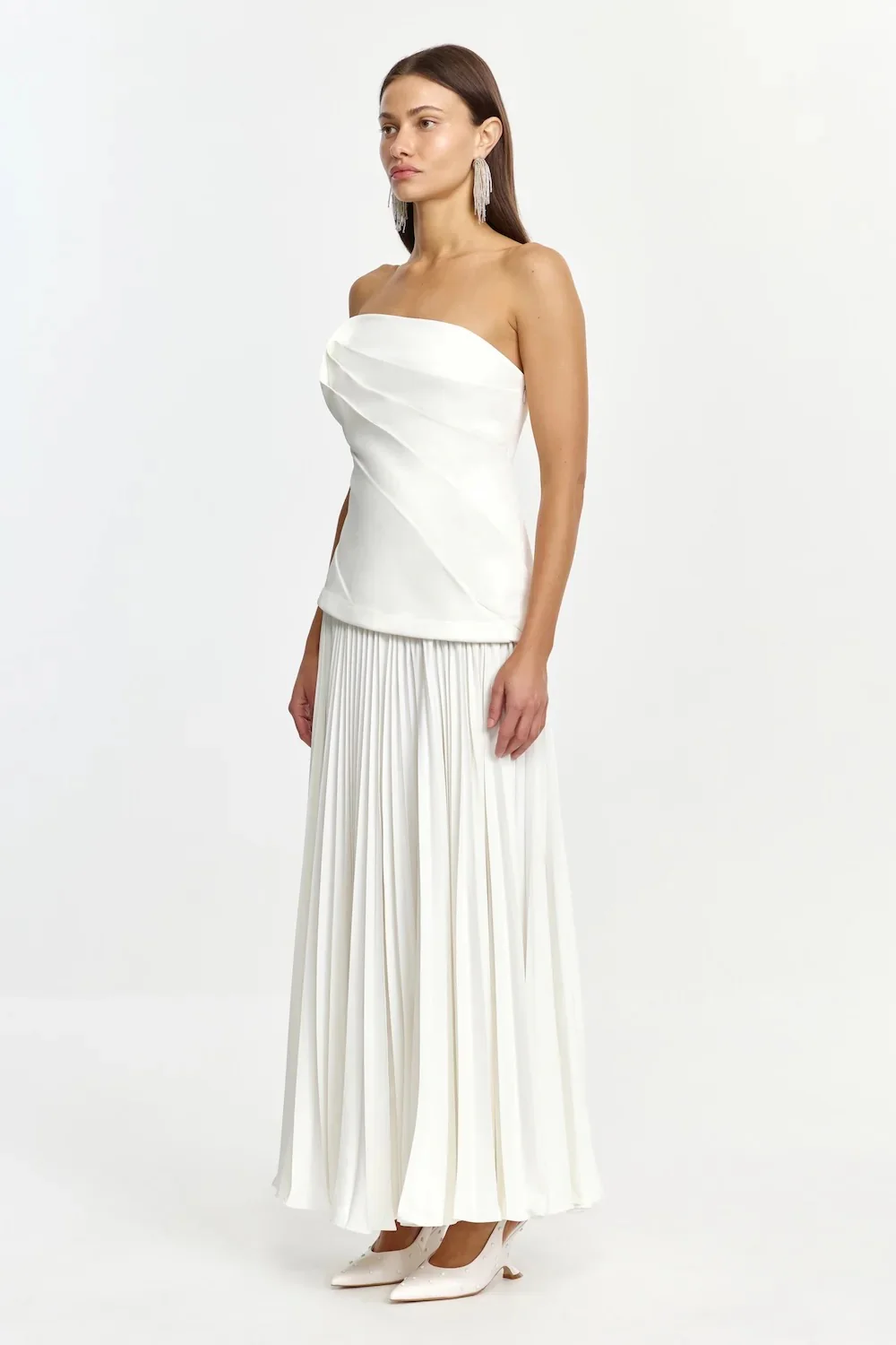 Acler Harden Maxi Dress - Ivory - Image 2