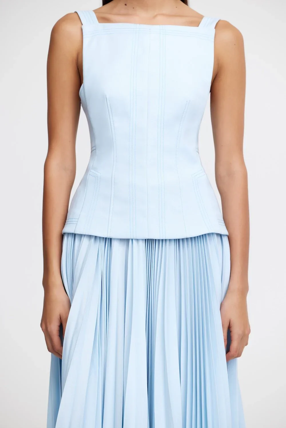 Acler Hollinshill Maxi Dress - Baby Blue - Image 3