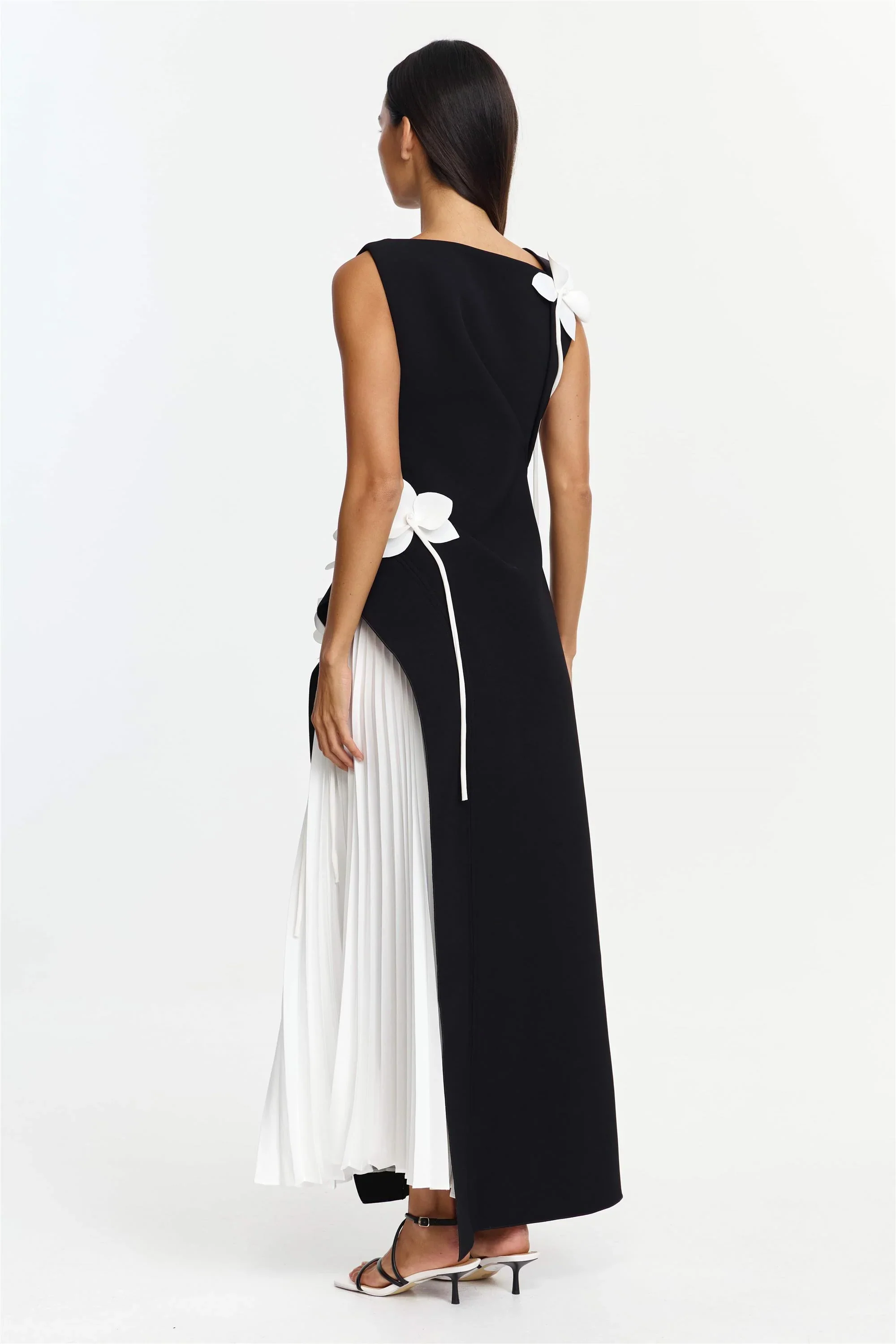 Acler Limisi Maxi Dress - Black & Ivory - Image 4