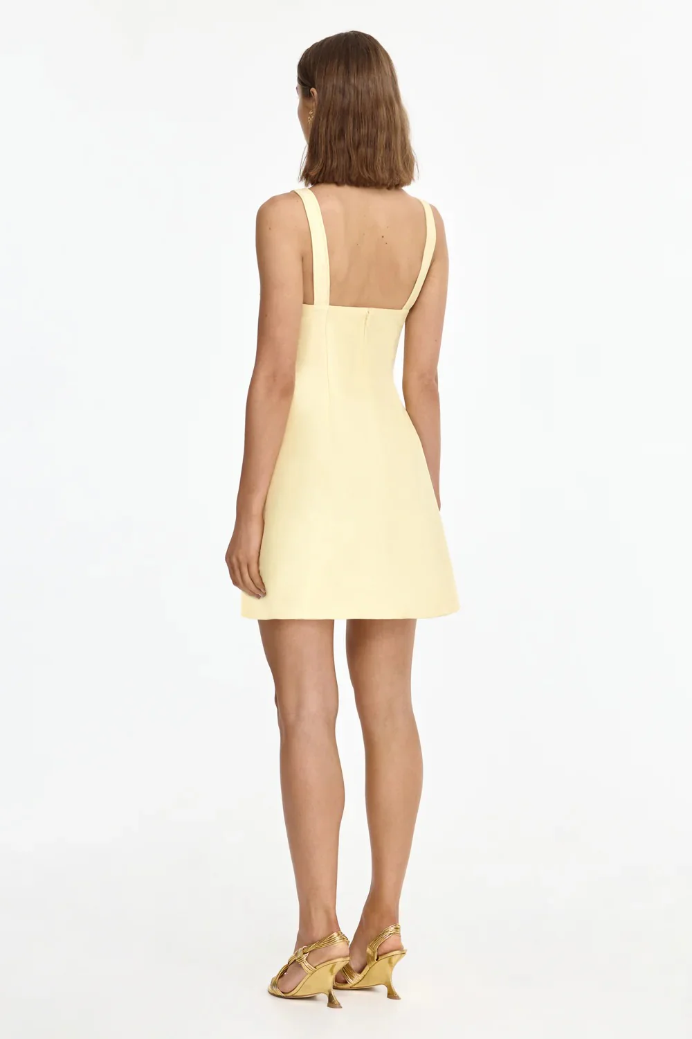 Acler Newcalton Mini Dress - Lemon Sorbet - Image 3