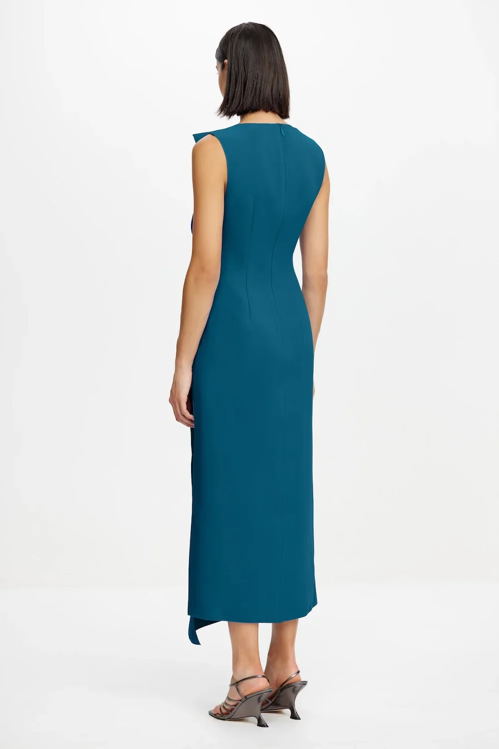 Acler Normanhill Midi Dress - Blue - Image 3
