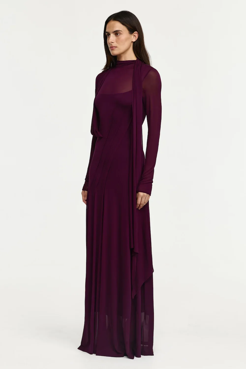 Acler Rea Maxi Dress - Fig - Image 2