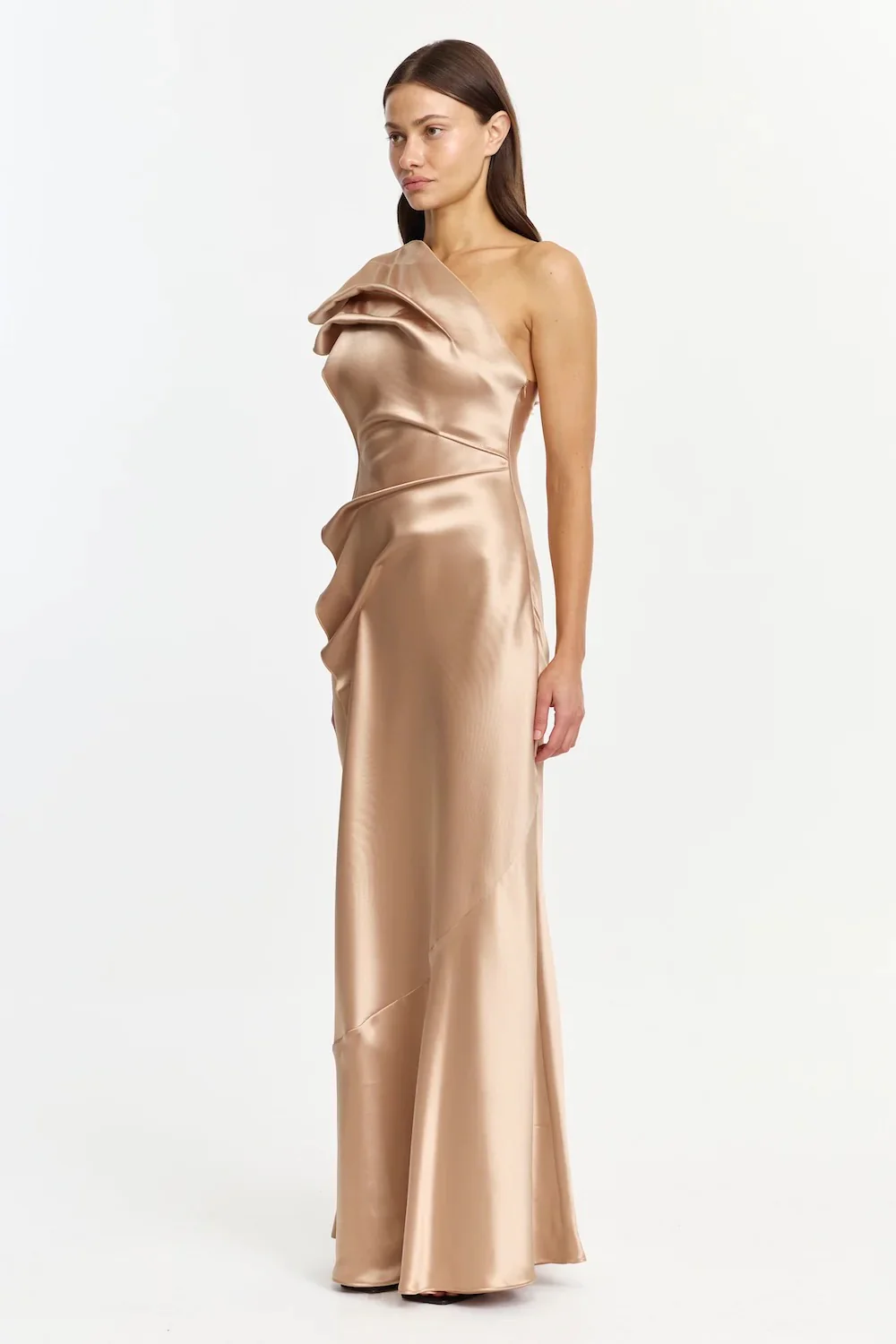 Acler Werona Maxi Dress - Champagne - Image 2