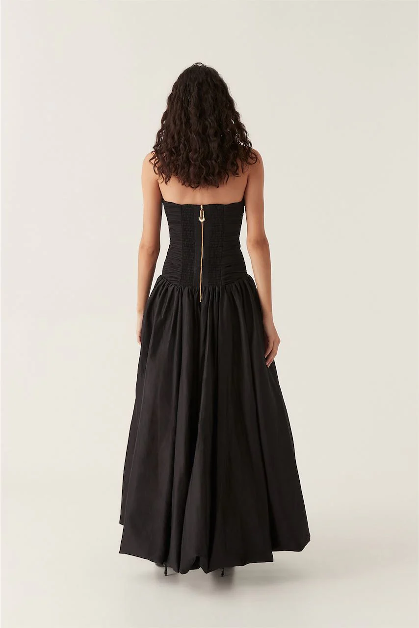Aje Violette Bubble Hem Maxi Dress - Black - Image 5