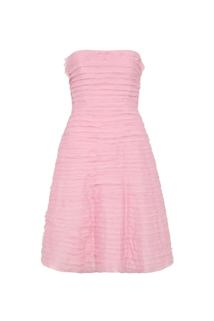 Aje Soundscape Mini Dress - Chalk Pink - Image 4