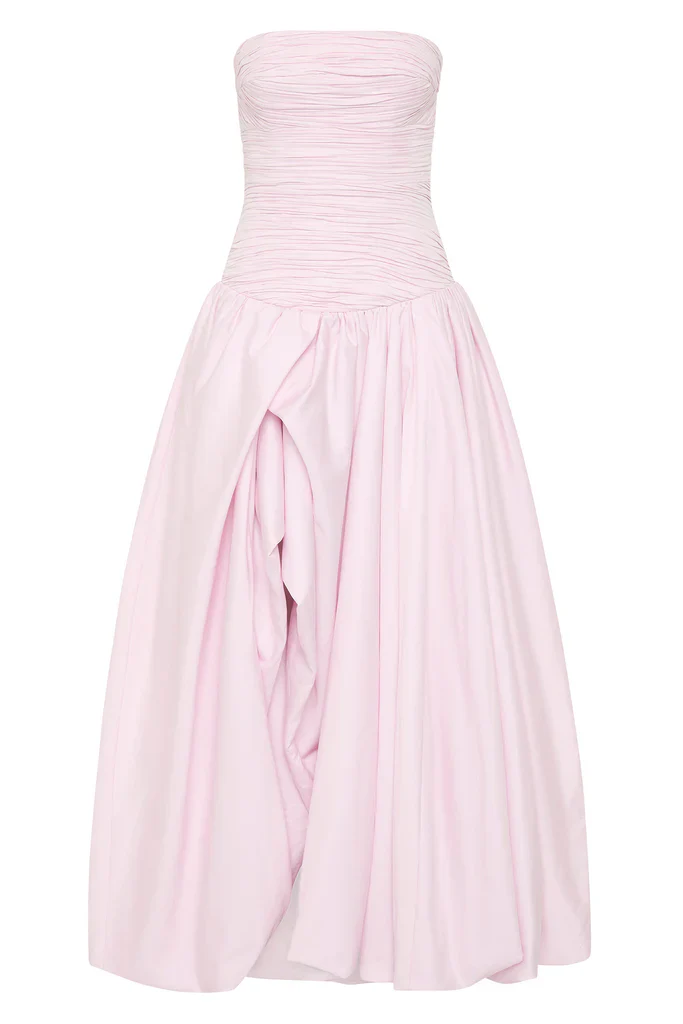 Aje Violette Bubble Hem Maxi Dress - Pastel Pink - Image 3
