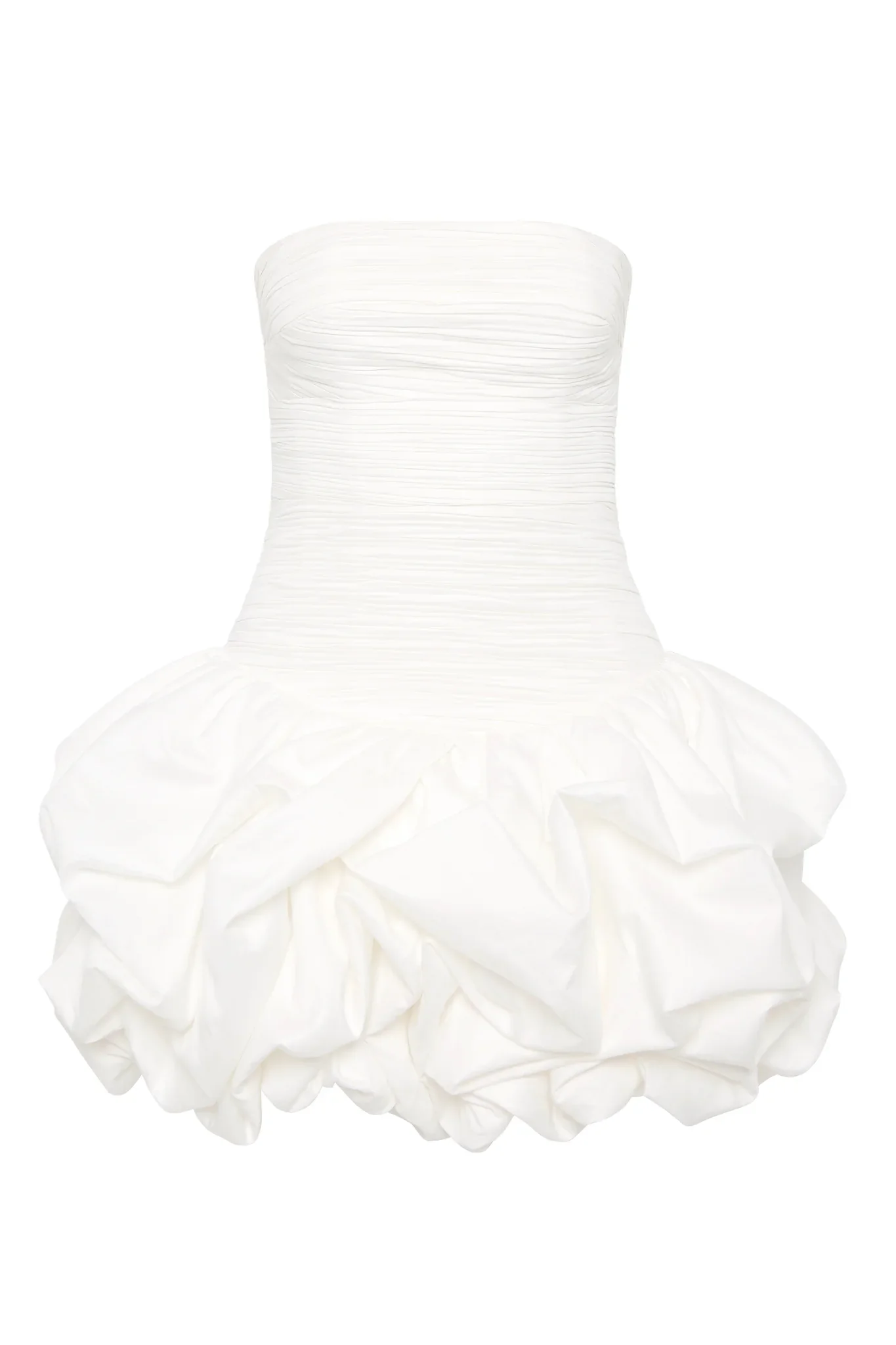 Aje Violette Bubble Hem Mini Dress - Ivory - Image 5