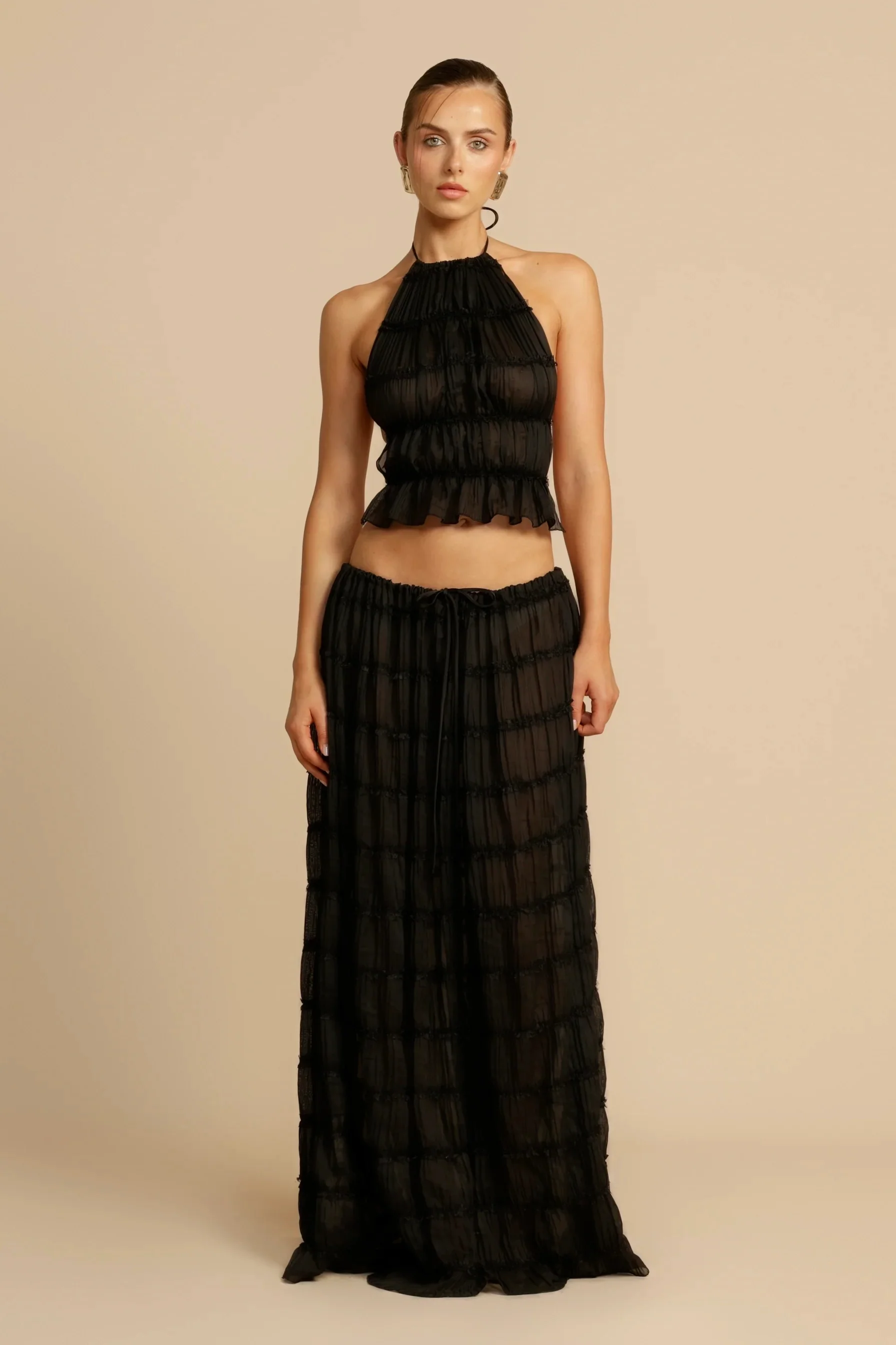 Arcina Ori Juliette Halter Top - Black - Image 3