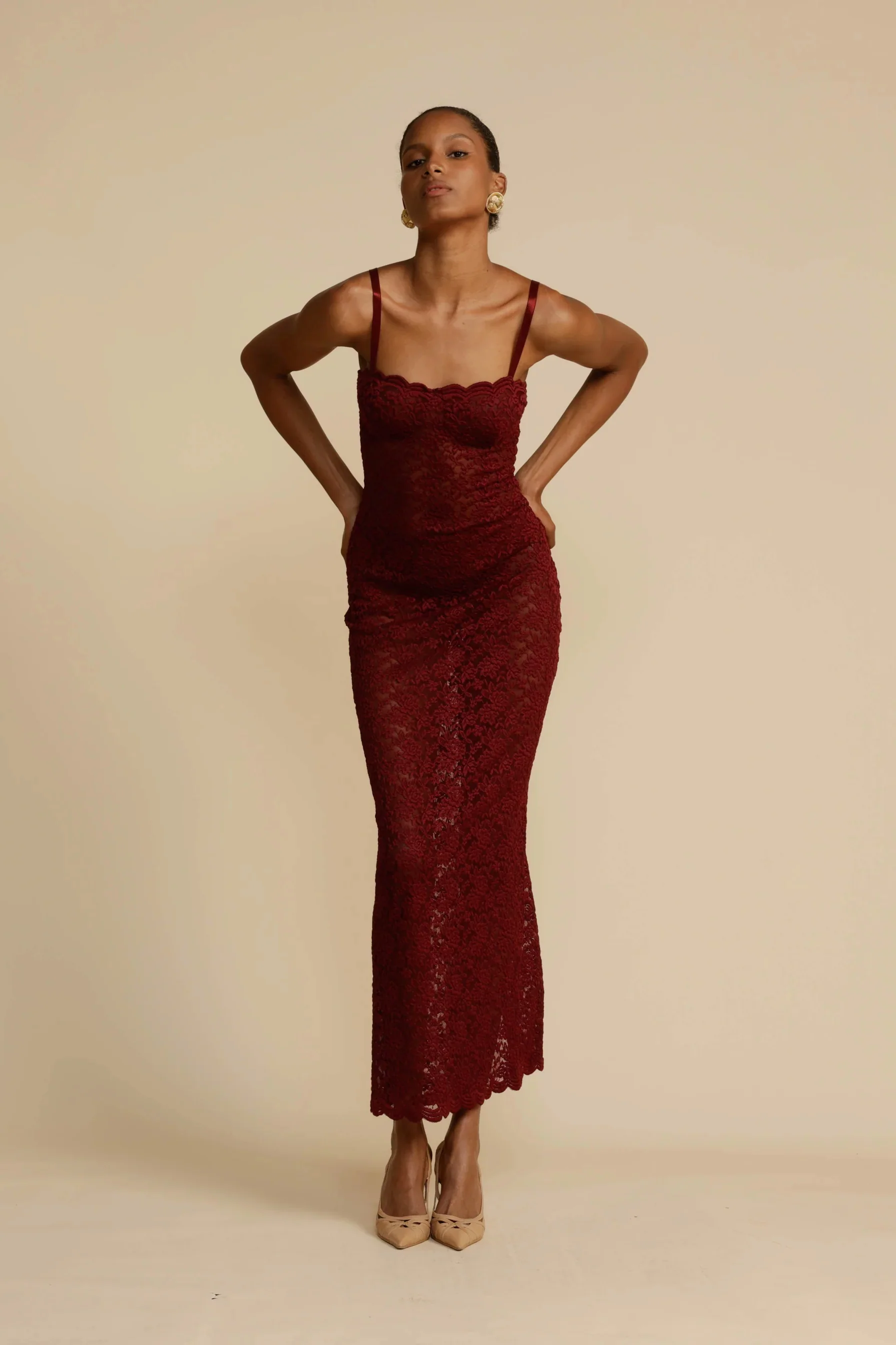 Arcina Ori Margot Dress - Wine - Image 4