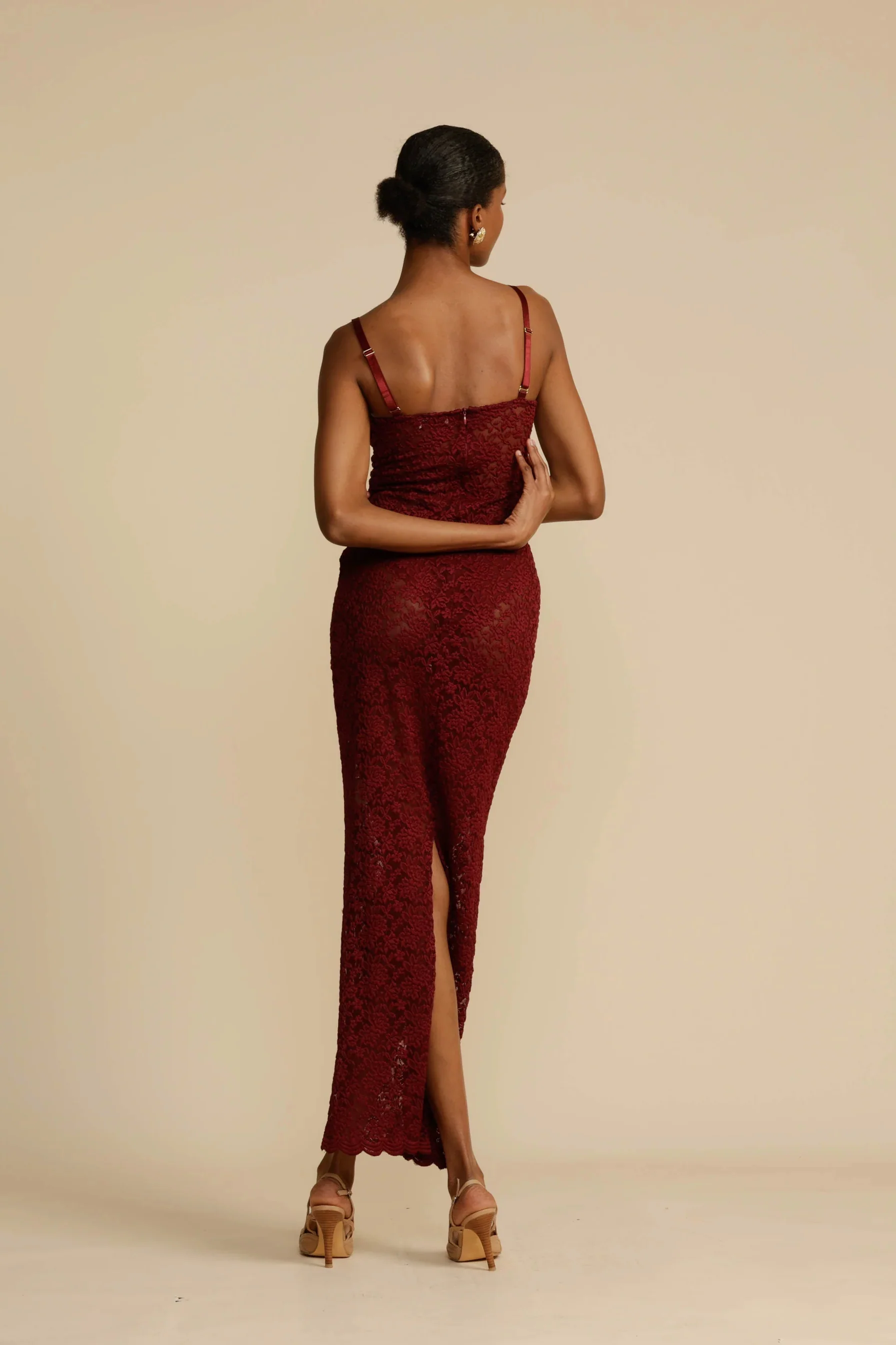 Arcina Ori Margot Dress - Wine - Image 7