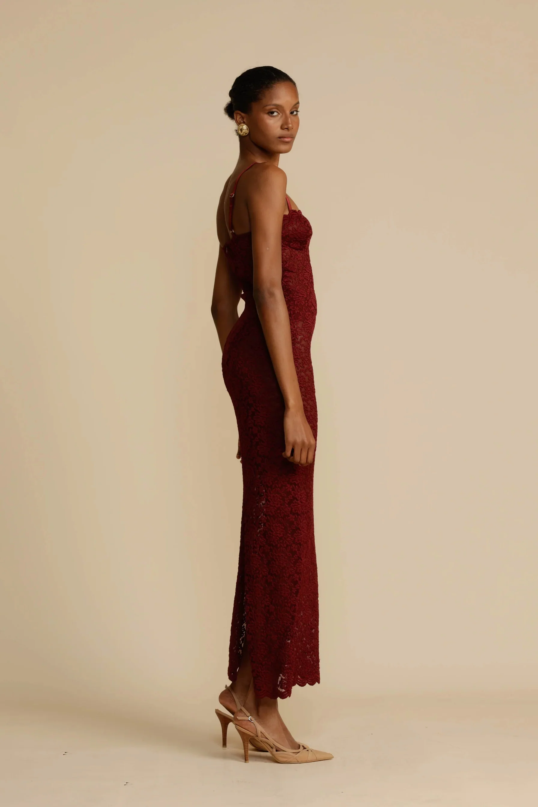 Arcina Ori Margot Dress - Wine - Image 9