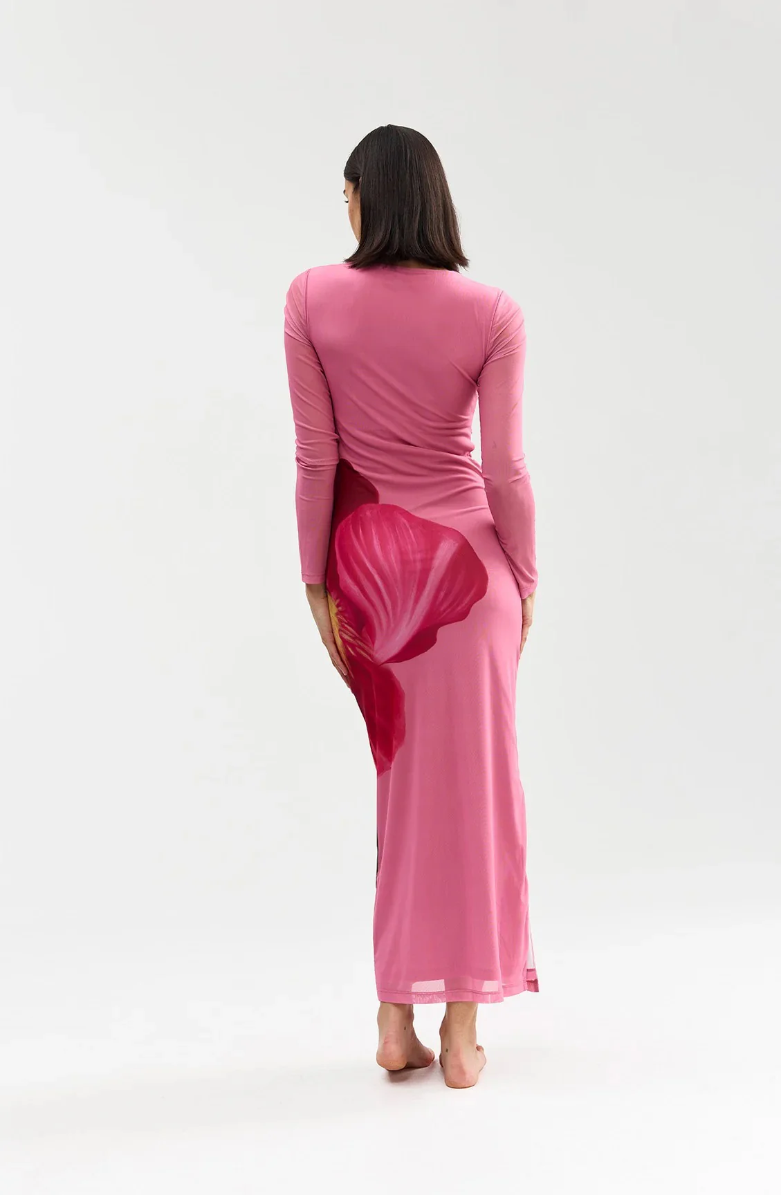 Aston Studio Ezli Mesh Dress - Dusty Iris - Image 5