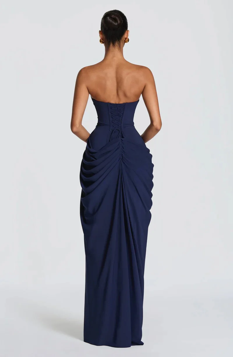 Babyboo Cyra Maxi Dress - Navy - Image 4