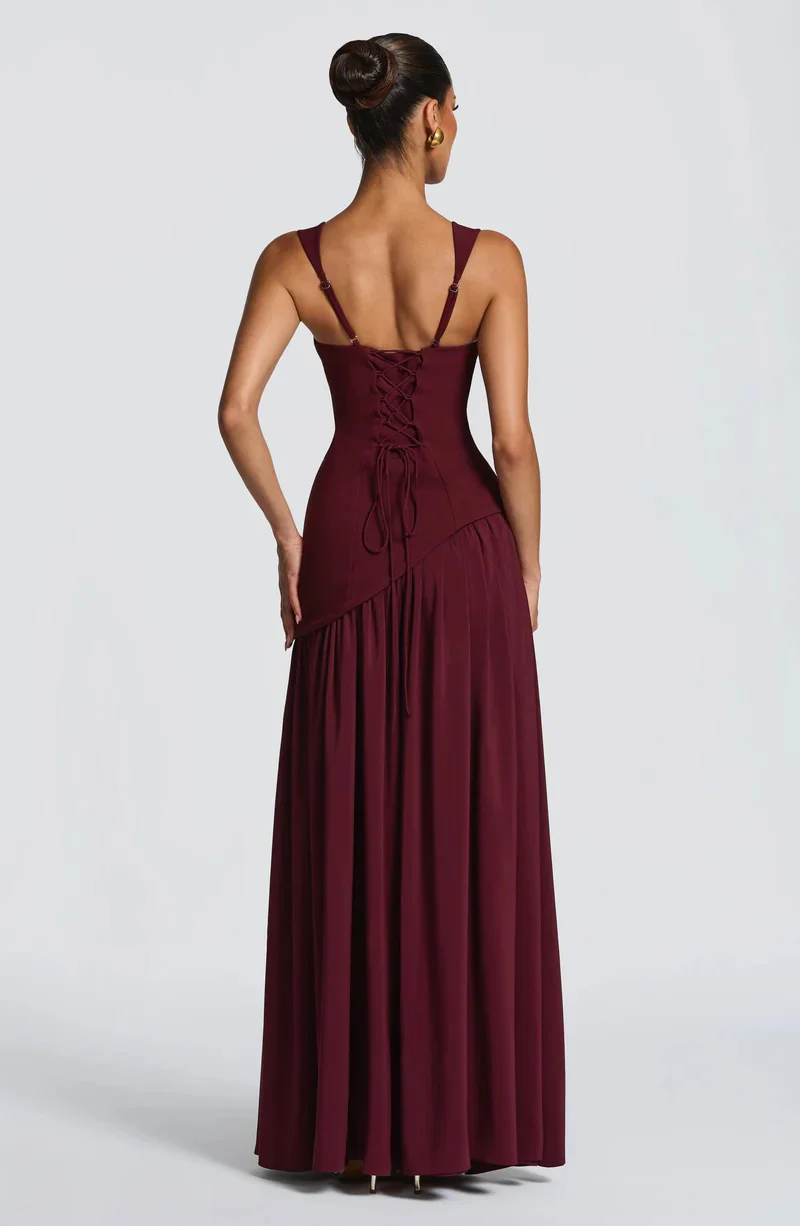 Babyboo Talulah Maxi Dress - Cherry Lacquer - Image 5