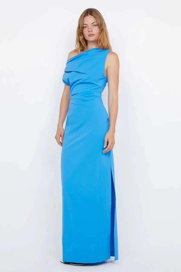 Bec & Bridge Angelina Asym Maxi Dress - Mid Blue - Image 2