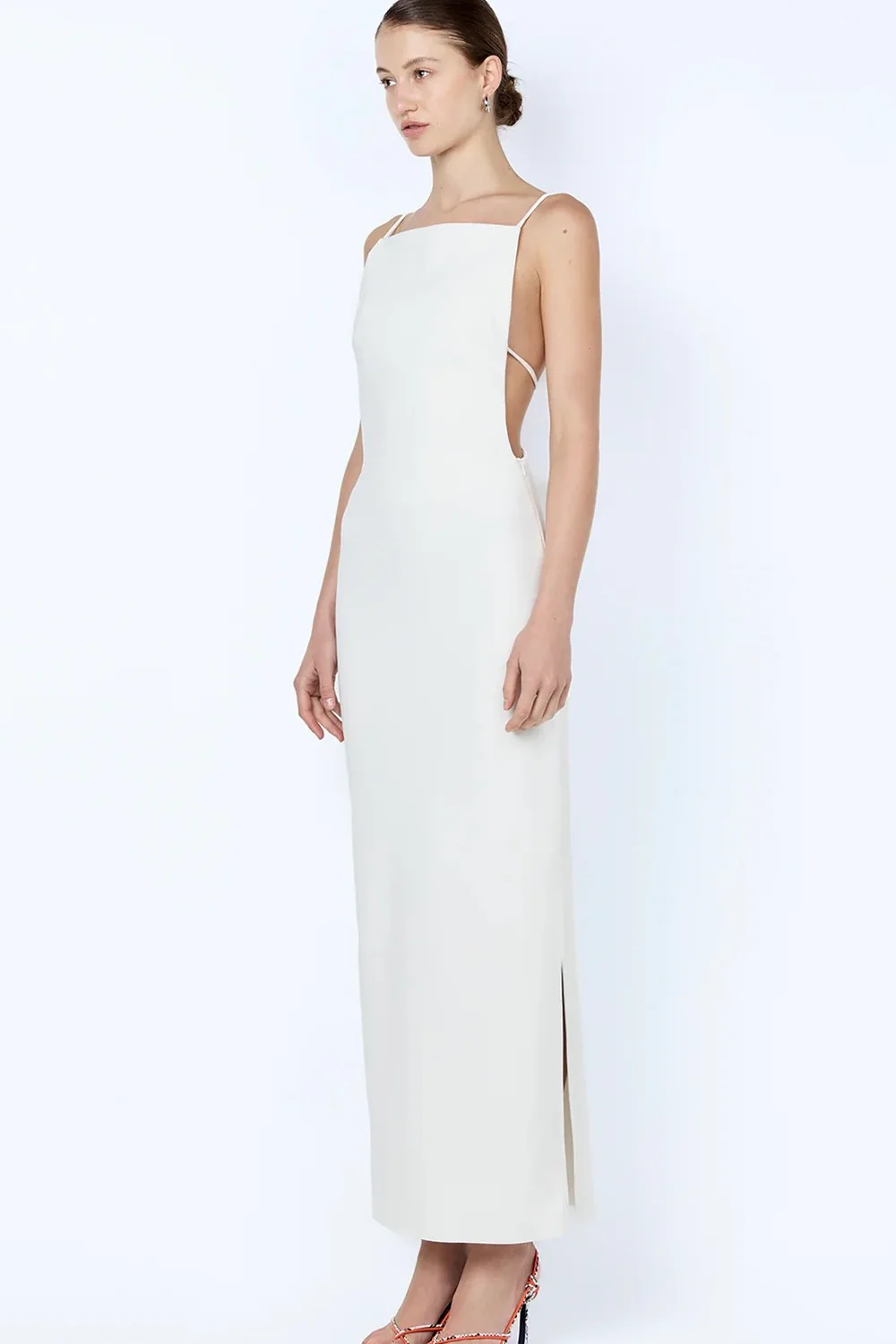Bec & Bridge Arlene Strappy Midi Dress - Ivory - Image 2