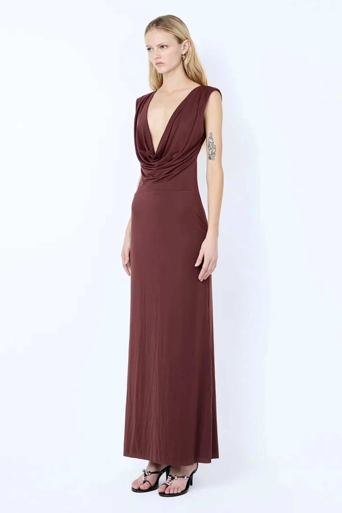 Bec & Bridge Brigitte Cowl Maxi Dress - Blackberry - Image 3