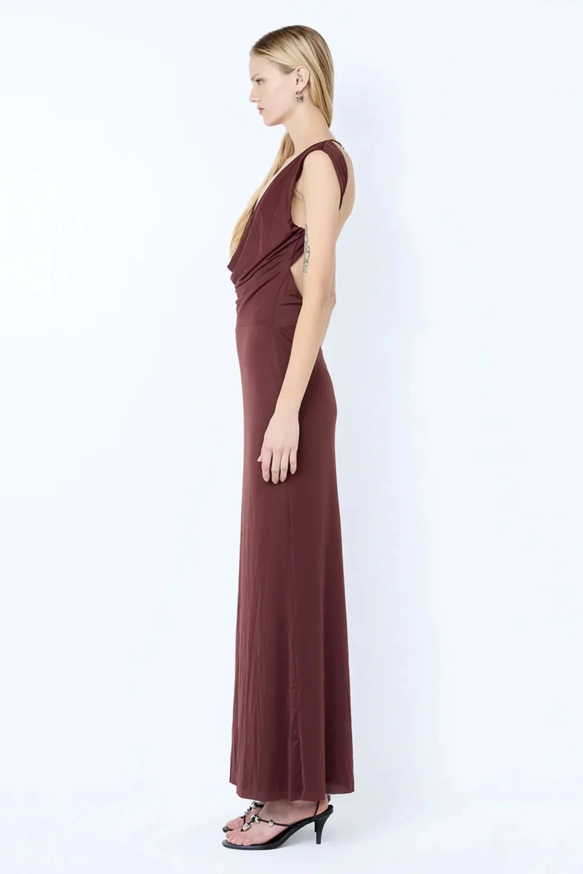 Bec & Bridge Brigitte Cowl Maxi Dress - Blackberry - Image 4