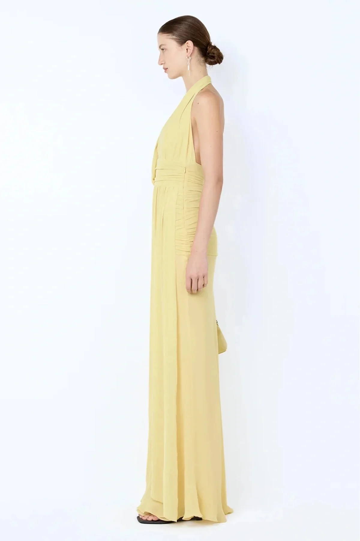 Bec & Bridge Cassis Drape Maxi Dress - Citron - Image 3