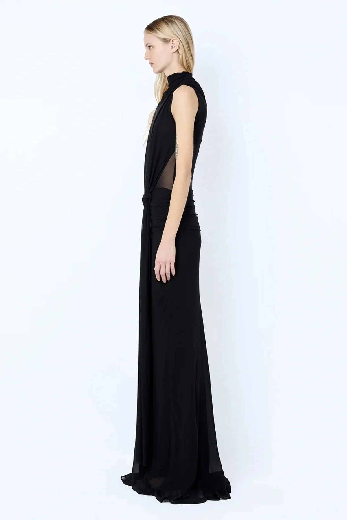Bec & Bridge Cassis Knot Maxi Dress - Black - Image 3