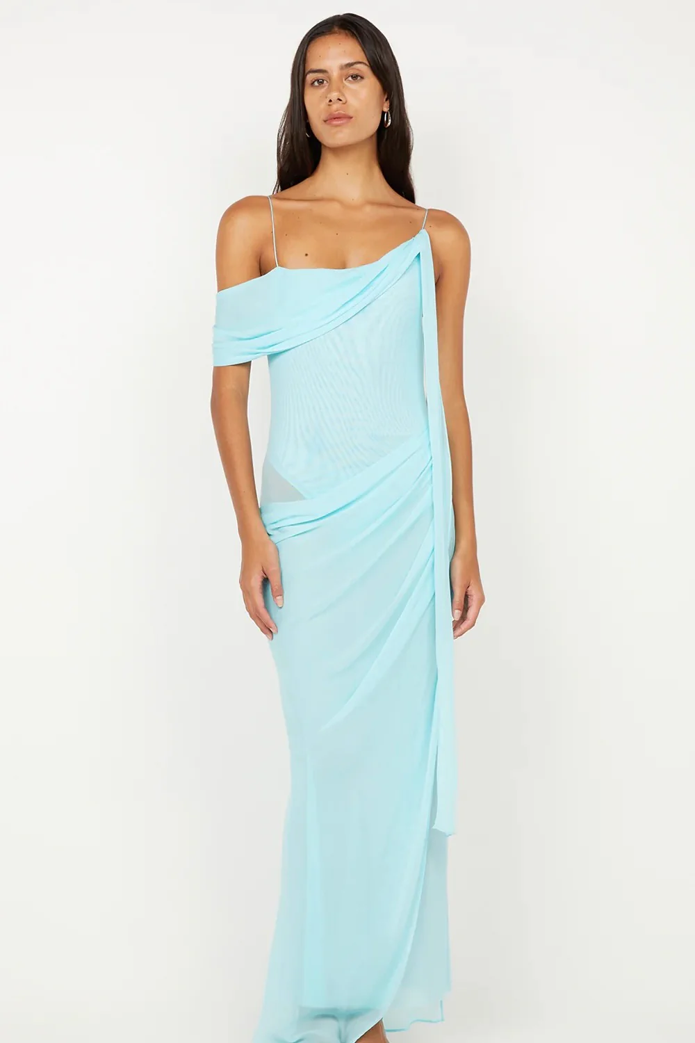 Bec & Bridge Danka Asym Maxi Dress - Turquoise - Image 2