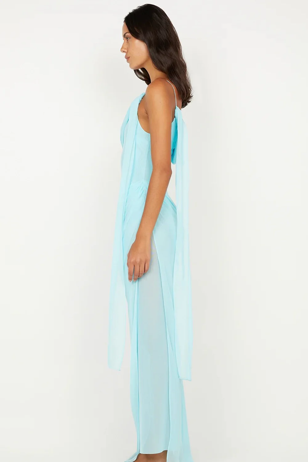 Bec & Bridge Danka Asym Maxi Dress - Turquoise - Image 6