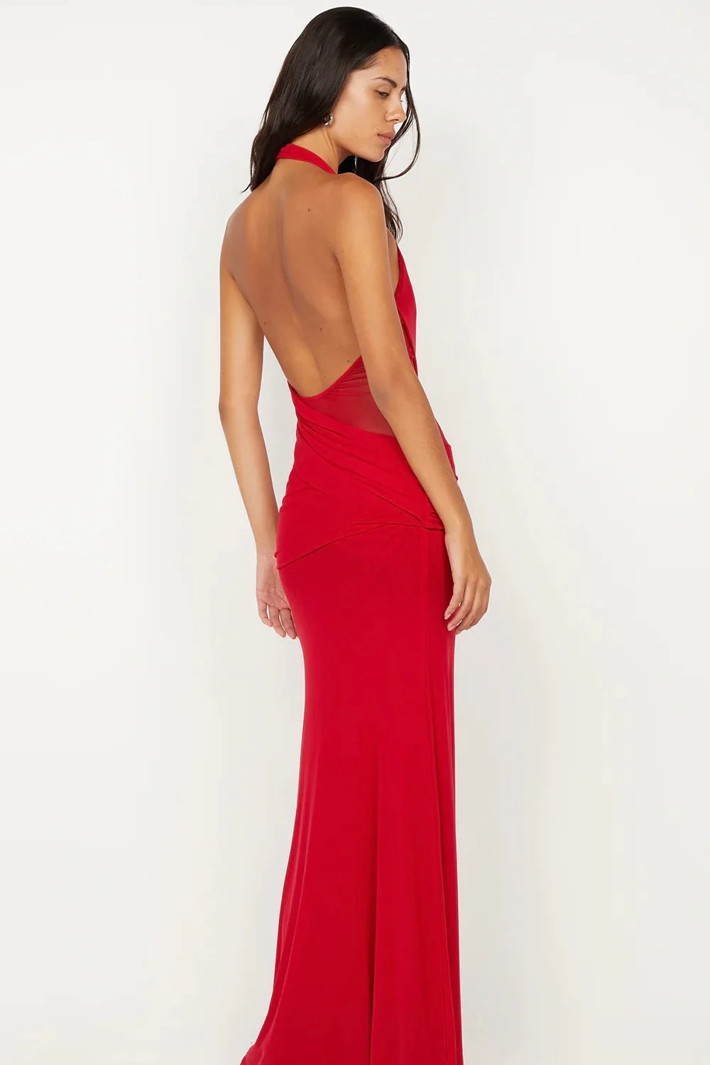 Bec & Bridge Deija Halter Maxi Dress - Strawberry - Image 4