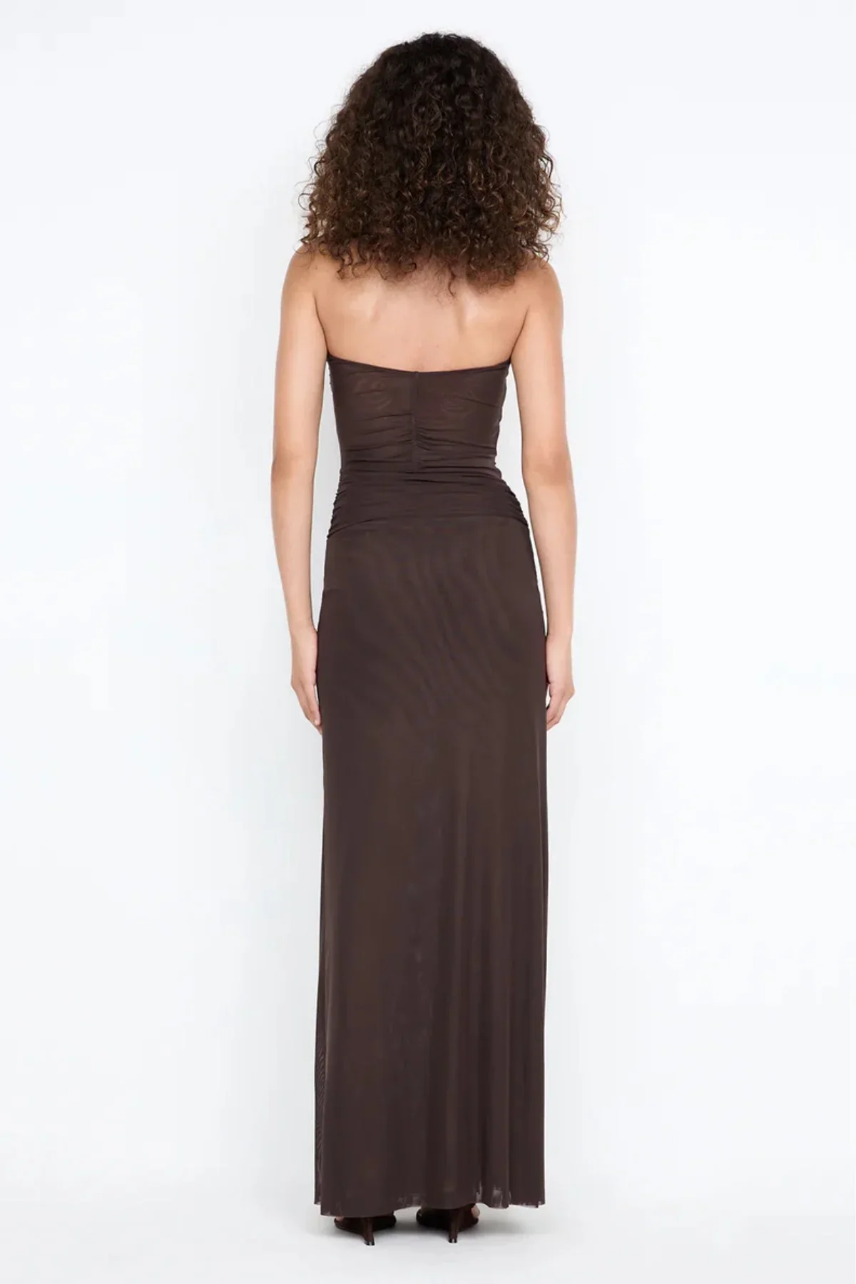 Bec & Bridge Ida Strapless Dress- Dark Chocolate - Image 5