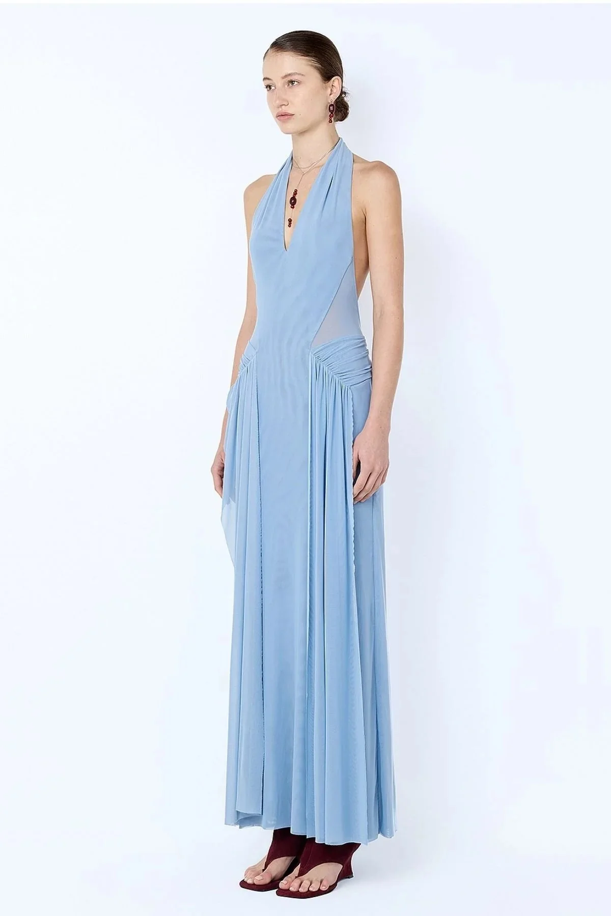 Bec & Bridge Juniper Halter Maxi Dress - Denim Blue - Image 2
