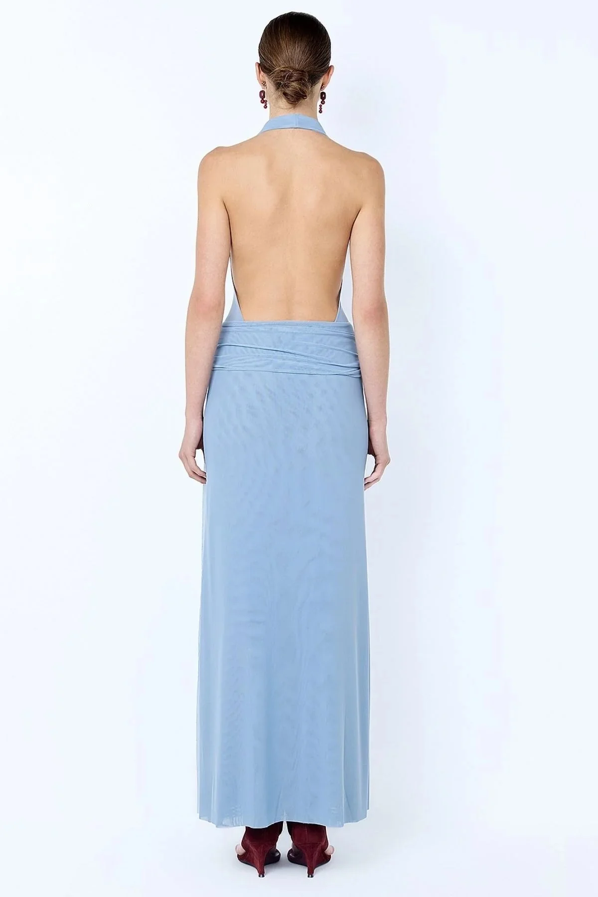 Bec & Bridge Juniper Halter Maxi Dress - Denim Blue - Image 4