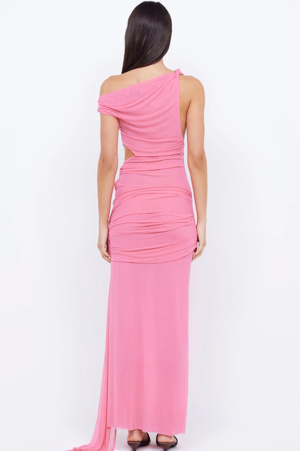 Bec & Bridge Kailani Asym Dress - Grapefruit Pink - Image 6