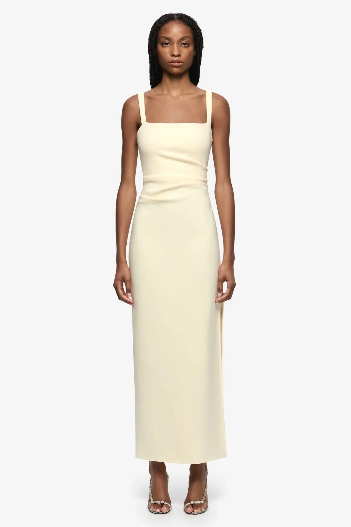 Bec & Bridge Leora Tuck Maxi Dress - Lemon Sorbet