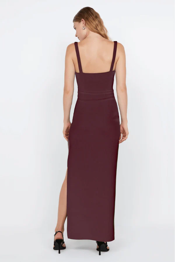 Bec & Bridge Leora Tuck Maxi Dress - Plum - Image 4