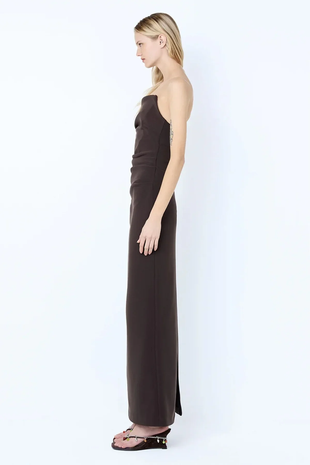 Bec & Bridge Lior Strapless Dress- Espresso - Image 3