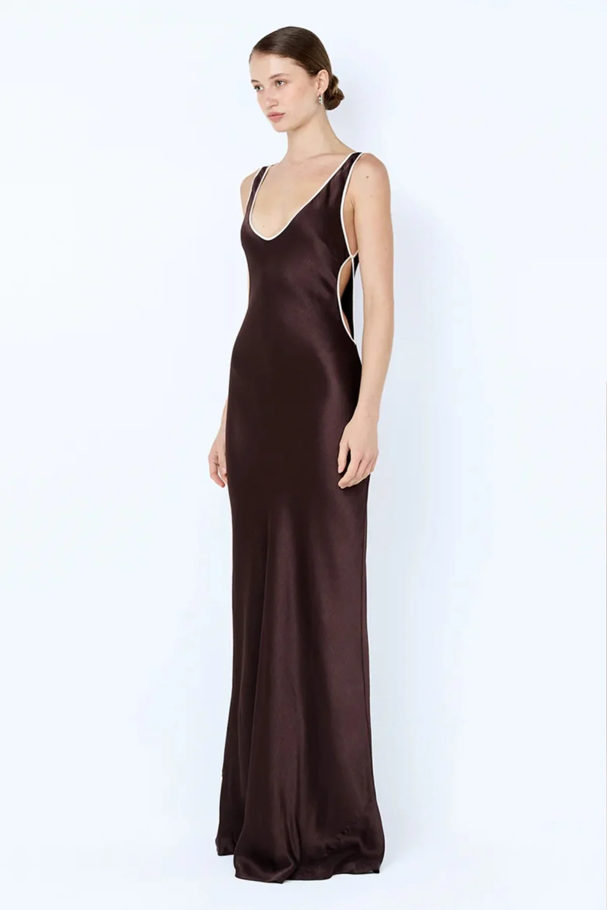 Bec & Bridge Marcy Cutout Maxi Dress- Dark Chocolate - Image 2