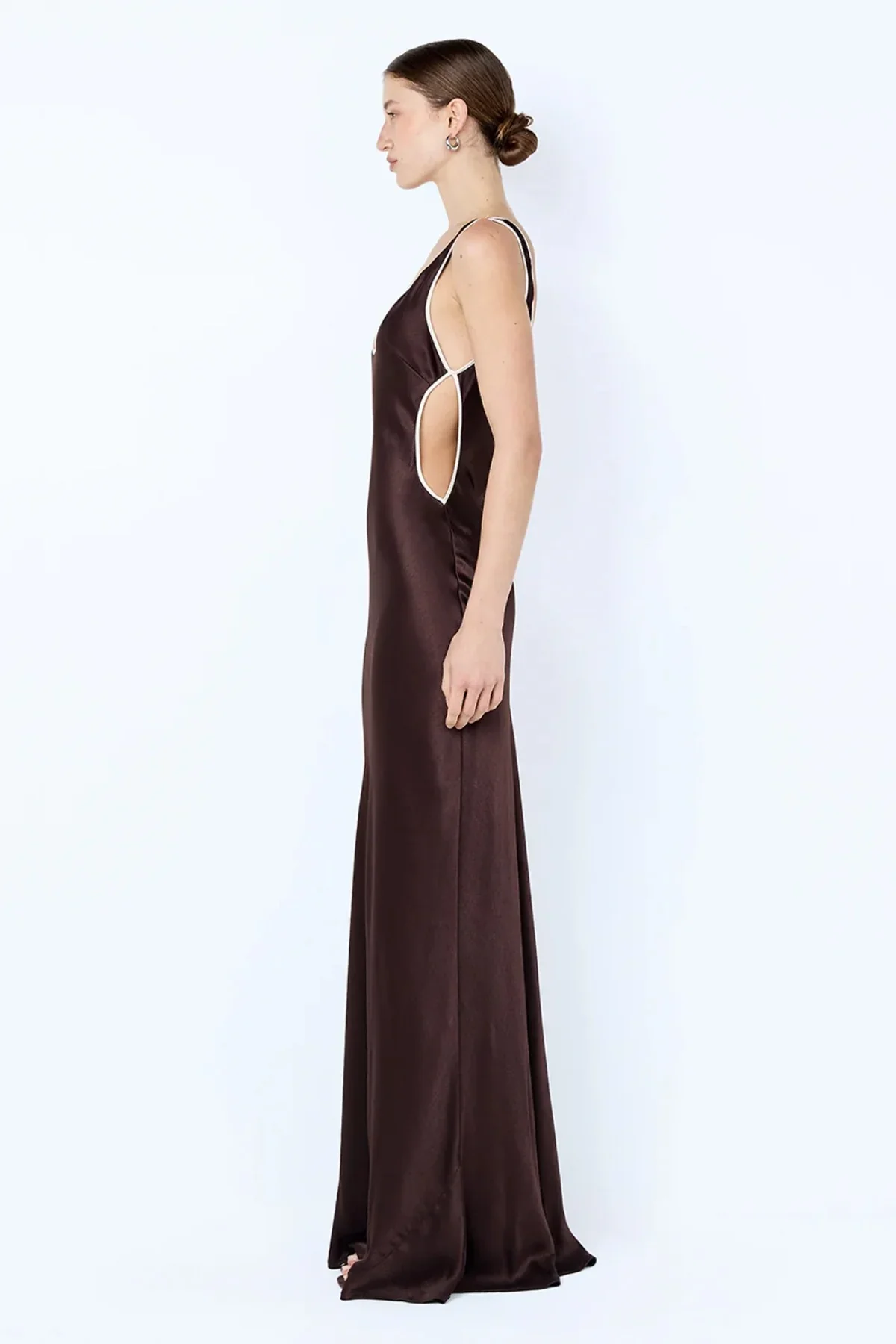 Bec & Bridge Marcy Cutout Maxi Dress- Dark Chocolate - Image 3