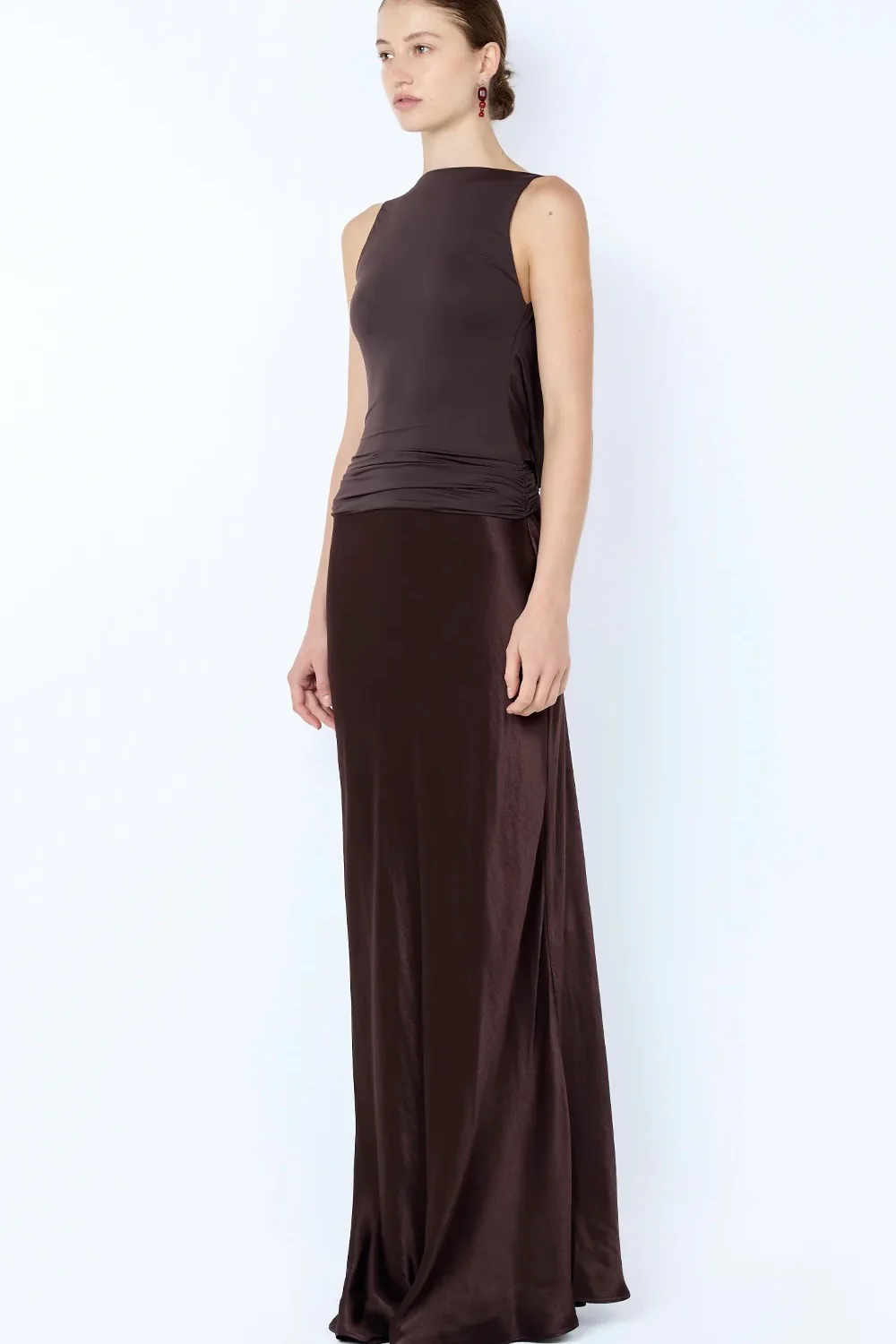 Bec & Bridge Mirabelle Cowl Maxi Dress - Dark Chocolate - Image 2