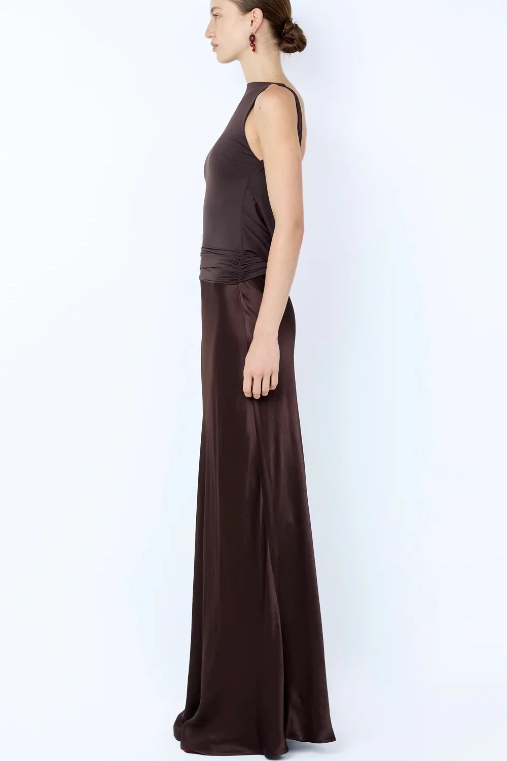 Bec & Bridge Mirabelle Cowl Maxi Dress - Dark Chocolate - Image 3