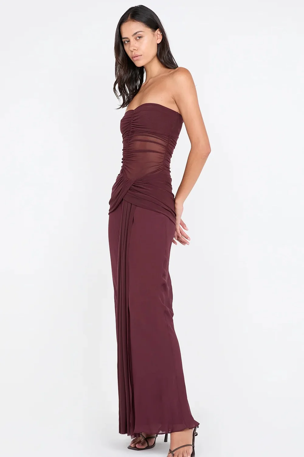 Bec & Bridge Noemi Strapless Dress - Plum - Image 2