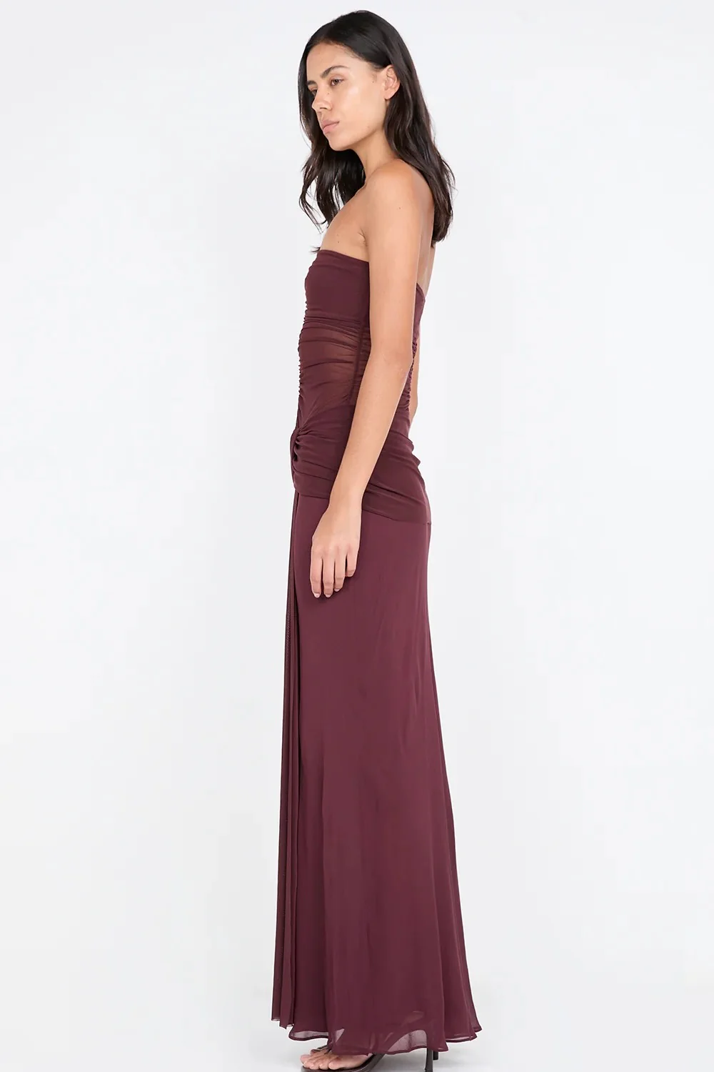 Bec & Bridge Noemi Strapless Dress - Plum - Image 3