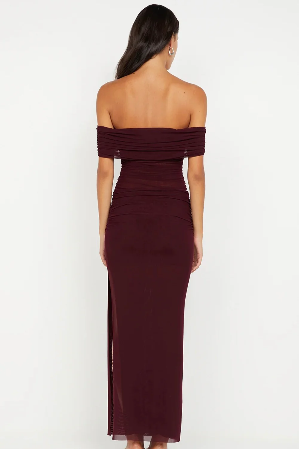 Bec & Bridge Poppy Gathered Maxi Dress - Plum - Image 6