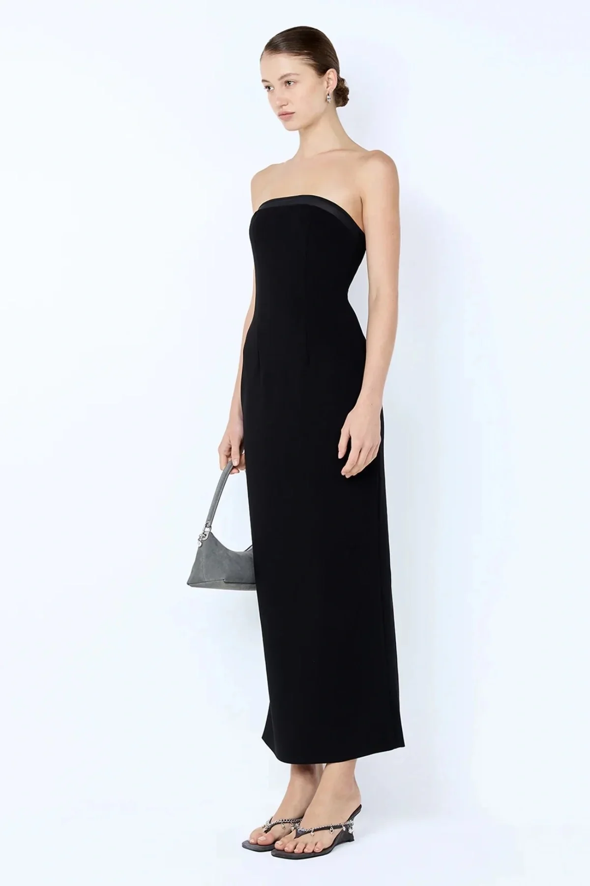 Bec & Bridge Romee Strapless Midi Dress - Black - Image 2
