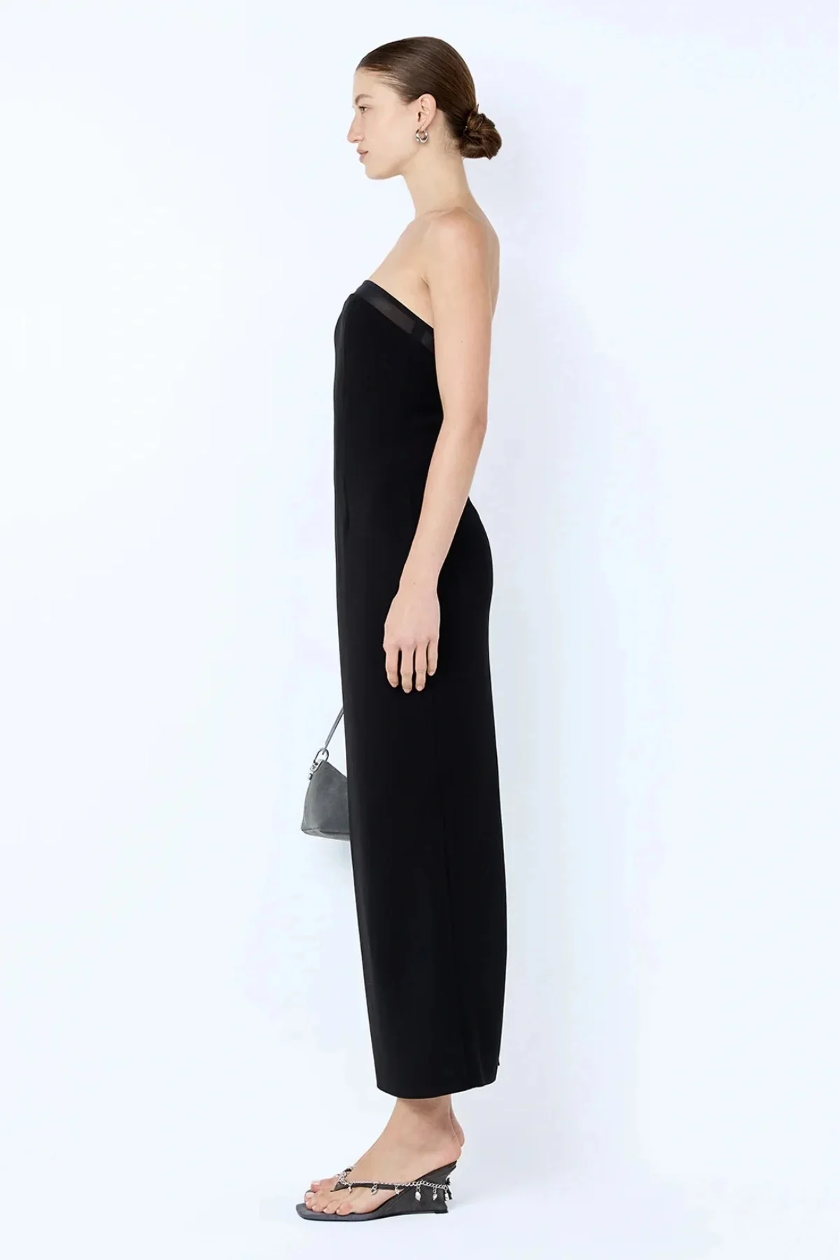 Bec & Bridge Romee Strapless Midi Dress - Black - Image 3