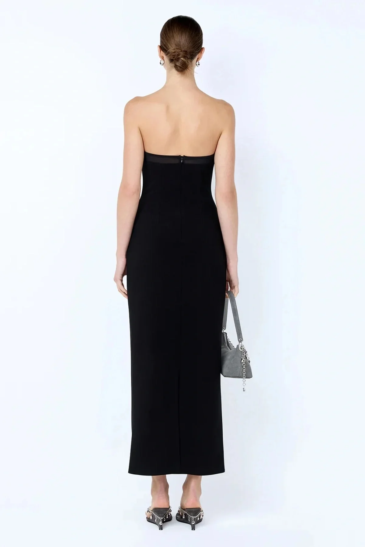 Bec & Bridge Romee Strapless Midi Dress - Black - Image 4